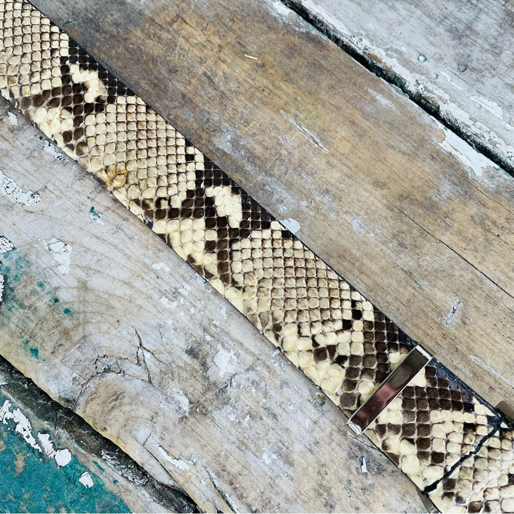 WCM Python leather Adjustable belt - Picture 10 of 16